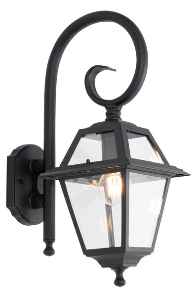 Lanterna da esterno classica nera IP44 Berta