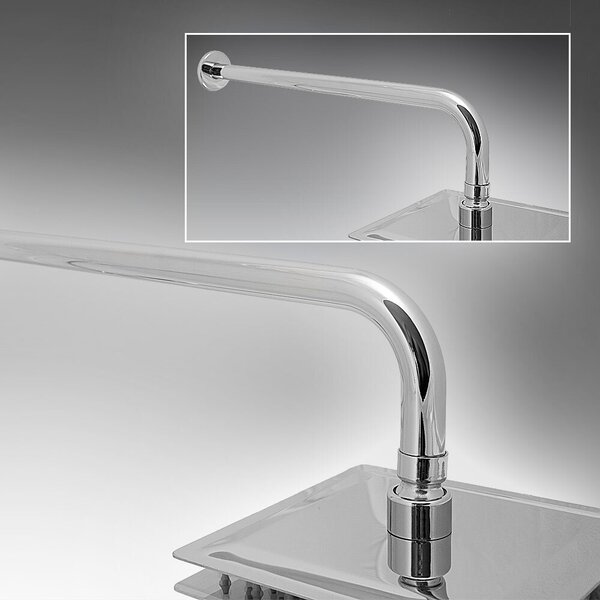 Bituxx supporto in acciaio inox per soffione doccia rotondo 38cm MS-14435