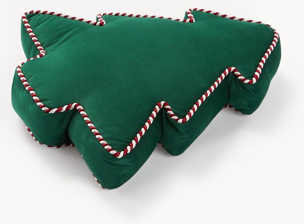 Cuscino decorativo natalizio in velluto Ziva