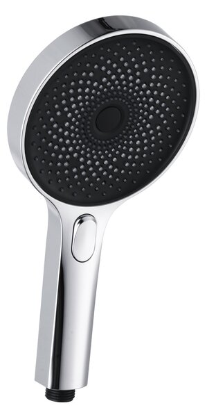 Soffione doccia WENKO Softwater cromo/nero, Ø 13 cm, 3 modalità di getto