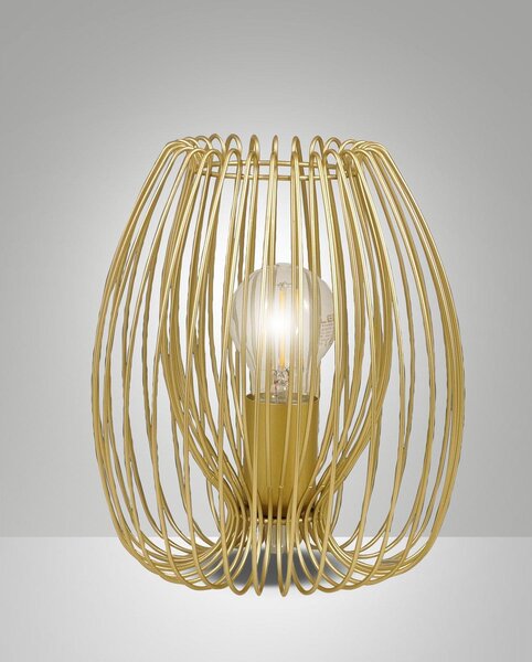 Lampada da Tavolo Oro Opaco Collezione CAMP Unica Sorgente di Luce E27 Metallo
