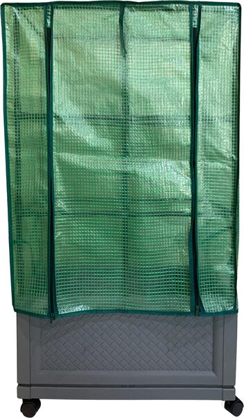 Fioriera con griglia rampicante e copertura in plastica Nessa 60x30 cm