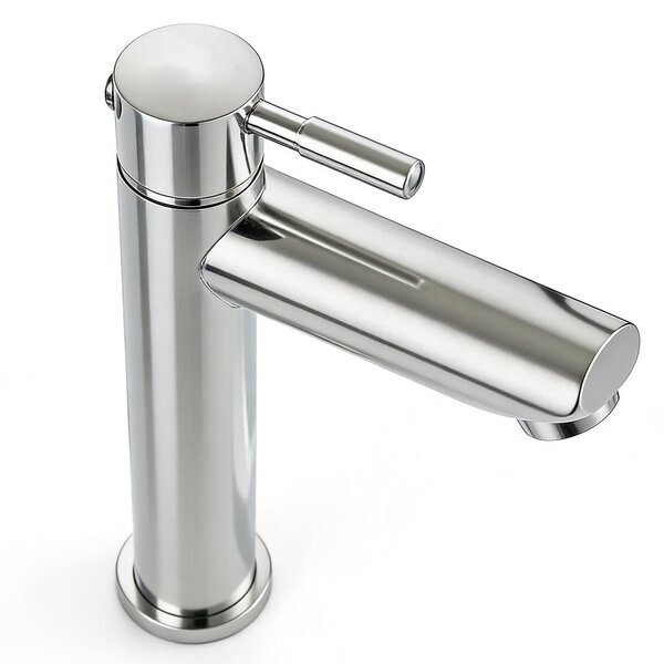 Rubinetto in acciaio inossidabile per acqua fredda, ideale per bagno e toilette per ospiti