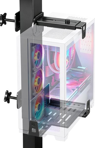 Supporto regolabile per computer da fissare sotto la scrivania