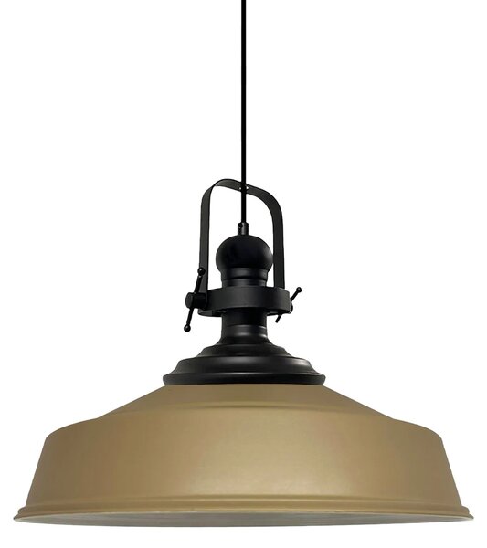 Lampada a sospensione Beige-Asletl Lampada a sospensione in metallo Ø40 cm, lampada moderna