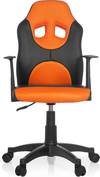 Hjh OFFICE Sedia girevole per bambini KID GAME AL Sedia da scrivania per bambini regolabile in altezza con braccioli in Pelle finta