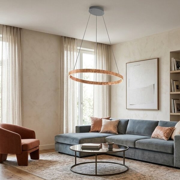 Lampadario moderno promoingross game s80 led cct biemissione metallo silicone - Promoingross