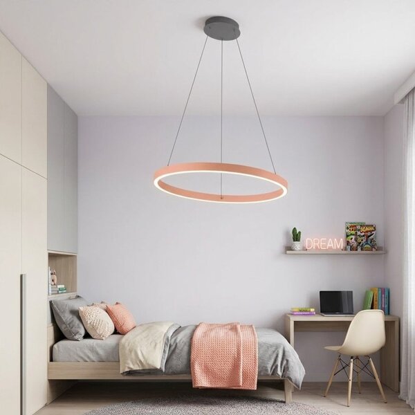 Lampadario moderno promoingross game s80 led cct biemissione metallo silicone - Promoingross