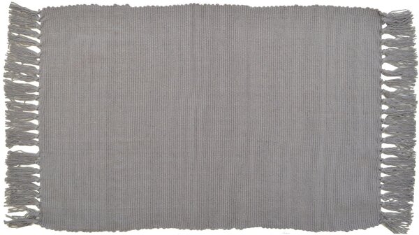 Tappeto Basic in cotone, grigio, 50x80
