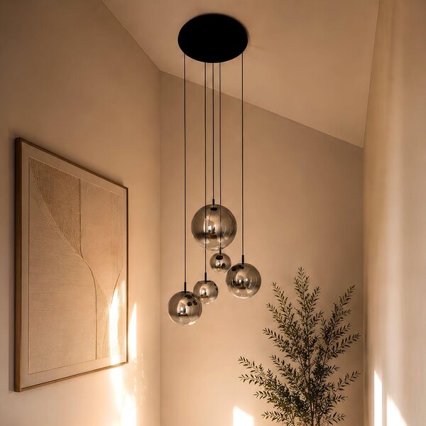 S.luce Orb Lampada da galleria a 5 luci Lampada da galleria modulare Luce per scale Rotonda