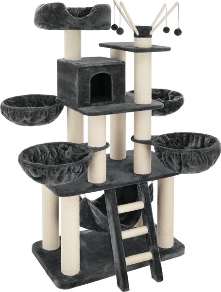 Tectake® tiragraffi Gismo 195 cm con scala, 4 palline e protezione antiribaltamento