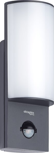 Oktaplex Belo LED per esterni con rilevatore di movimento alluminio IP54 lampada per esterni 3000K bianco caldo illuminazione esterna antracite
