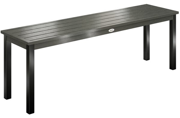 Outsunny Panca da Giardino Panchina da Giardino 2 Posti 130x34x43 cm Grigio | Aosom Italy
