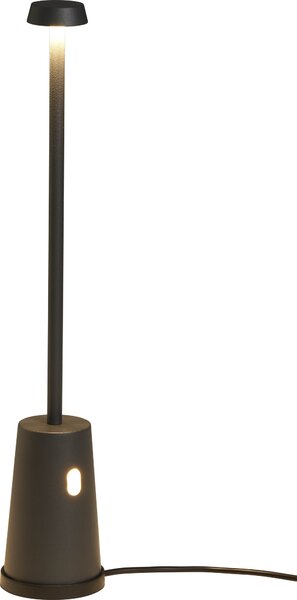 Northpoint Lampada da tavolo a LED con stazione di ricarica, dimmerabile in continuo, con sensore a sfioramento, bianco caldo 3000K IP54