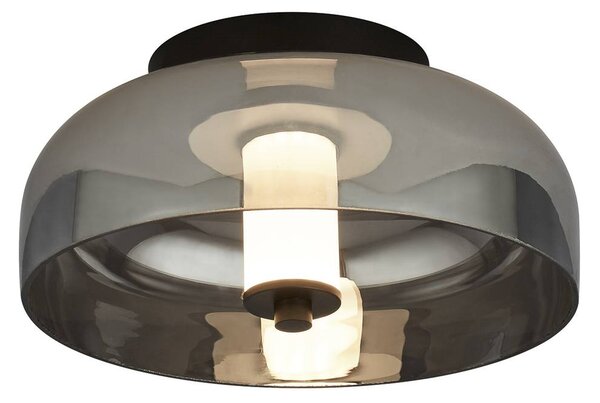 Plafoniera LED Frisbee con paralume di vetro