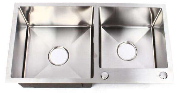 Lavello a due vasche - set da cucina con scarico