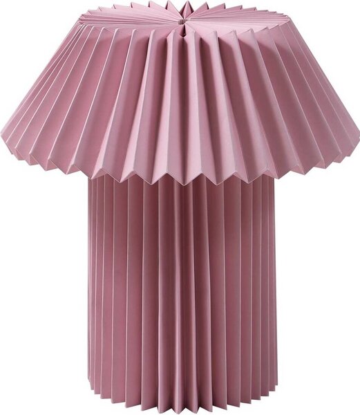 Lindby lampada da tavolo Magali, rosa, carta, Ø 34 cm, E14