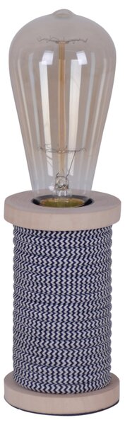 Lampada da tavolo Max E27 Ø7cm nero