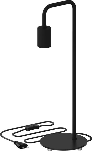 Lampada da tavolo Calex U-Line, esclusa lampadina E27, ideale per l'arredamento della casa, colore nero