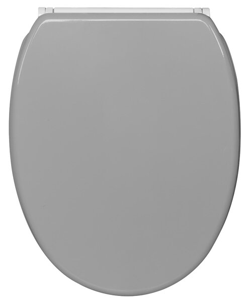 Sedile WC SANILO® con chiusura ammortizzata e chiusura rapida, grigio Manhattan; coperchio WC direttamente dal produttore; coperchio per WC, sedile WC, coperchio per WC