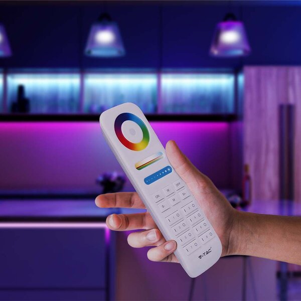 Striscia LED V-TAC - Accessori - Telecomando a 8 zone - Bianco
