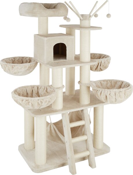 Tectake® tiragraffi Gismo 195 cm con scala, 4 palline e protezione antiribaltamento