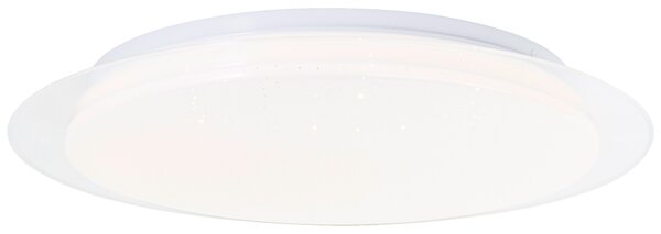 Plafoniera LED, Ø 40 cm, 24W, 2400lm, 3000K, metallo/plastica, bianco