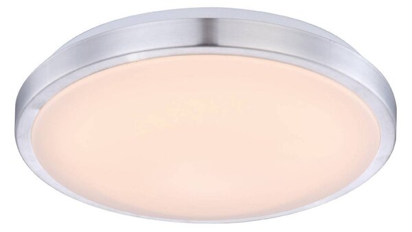 Lindby Lampada da soffitto LED Emelie, Ø 35 cm, colore alluminio, metallo