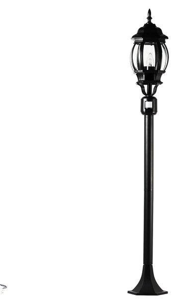 Luce da sentiero con rilevatore di movimento 123,5 cm E27 lampada da giardino rustica per esterni