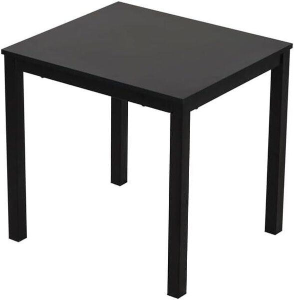 Tavolo allungabile 80–120 cm | Tavolo da pranzo per 4–6 persone moderno Cucina e sala da pranzo Design in legno Colore: nero
