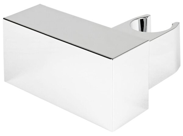 Supporto per soffione doccia cromato Sanlingo, girevole, da montare a parete, angolare
