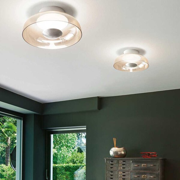 Fabas Luce Plafoniera LED Vintage color ambra