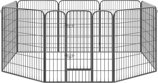 Tectake® Lisa 8 pezzi per cuccioli, pieghevole, ancorabile al pavimento