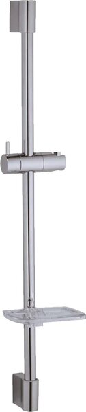 Tecuro Barra da parete Sunshine 980, Ø 22 mm, cromata, con piedini conici e portasapone