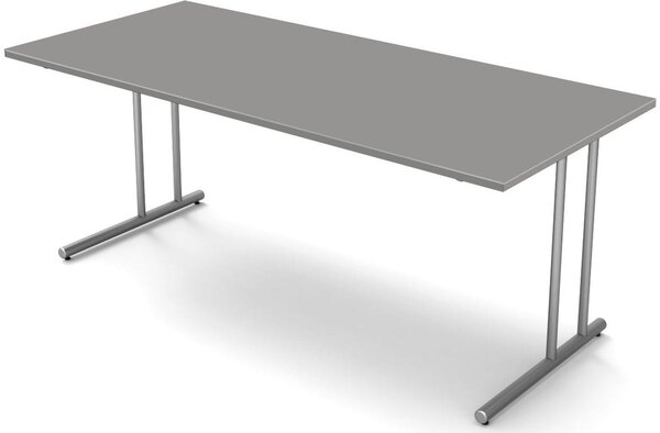 Scrivania Start Up, varie dimensioni, grafite, dimensioni piano d'appoggio:180 x 80 cm