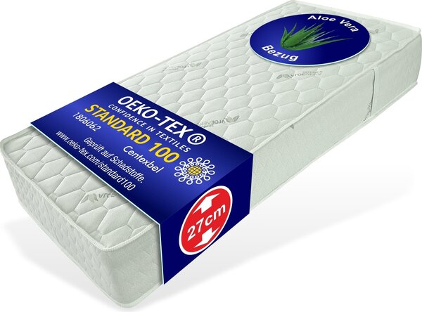 Materasso 100x200cm H5 Smaragd Nucleo a molle extra alto 27cm