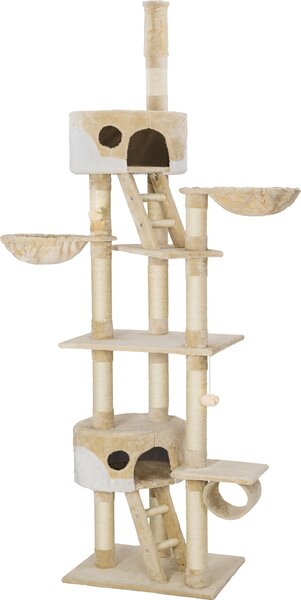 Tiragraffi tectake® Hansi da 243 a 260 cm, inclusi 2 scalini, 2 palline da gioco, tensore a soffitto e protezione antiribaltamento