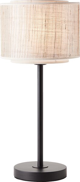 Lampada da tavolo, altezza 48 cm, Ø 22 cm, E27, max. 42 W, metallo/tessuto/carta