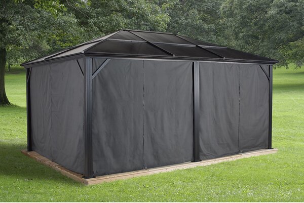 Tende Sojag con clip incluse per gazebo Meridien 1216 grigio scuro