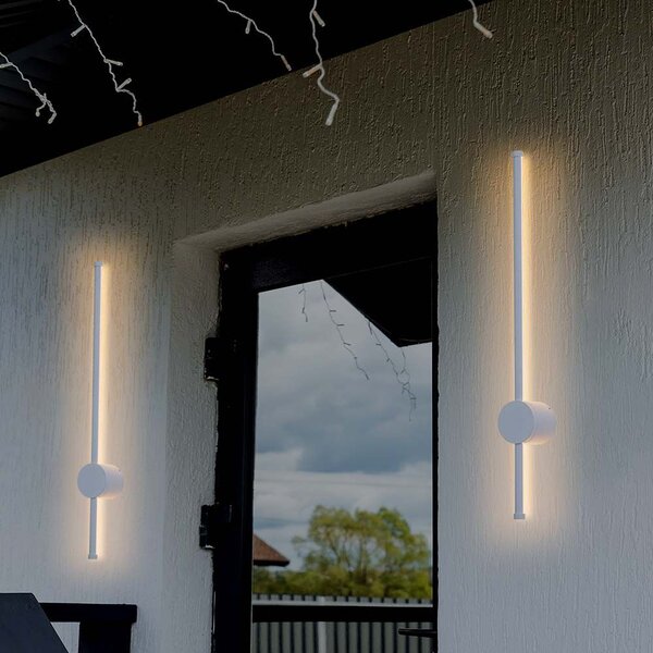 Applique moderne a LED - IP65 - Corpo bianco - 12 watt - 1590 lumen - 4000K