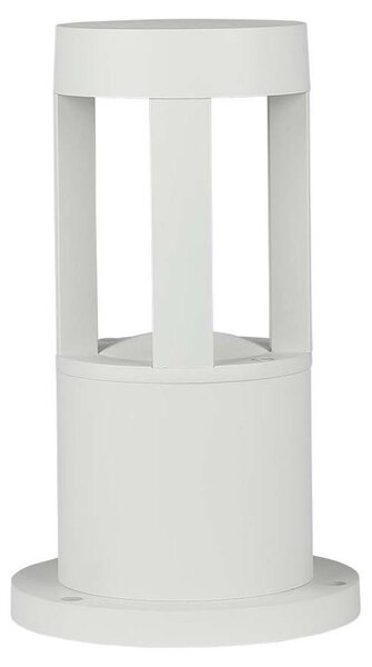 Lampada da terra a LED, per esterni, alluminio, bianco, IP65, H 25cm