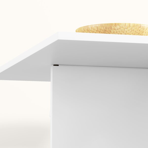 HOMCOM Tavolo Pieghevole per 2-4 Persone, Tavolo da Cucina Pieghevole con Spazio di Archiviazione, Tavolo Espandibile su Ruote, Bianco