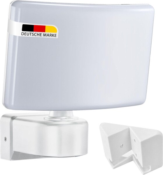 Lampada da esterno a LED bianca orientabile | 30 Watt, bianco neutro, 2200 lm, IP65 | Montaggio ad angolo possibile | Faretto dal design moderno SUN2200A