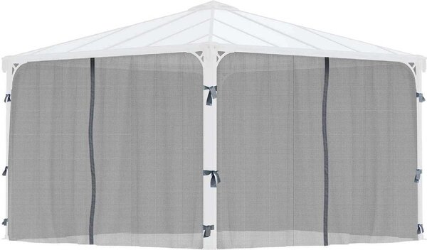 Palram - Canopia | Rete di protezione dagli insetti per gazebo da 3 - 4 m, antracite