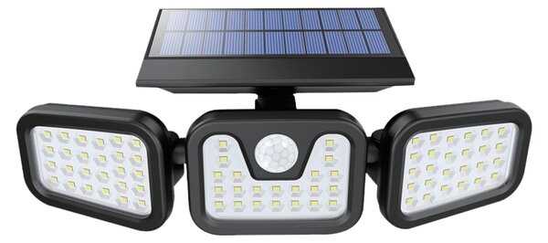 LUXULA Applique LED solare LXSO700126, sensore PIR, 4000K, IP54