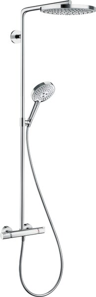 Hansgrohe Showerpipe Raindance Select Bianco / Cromo con soffione S 240 2jet