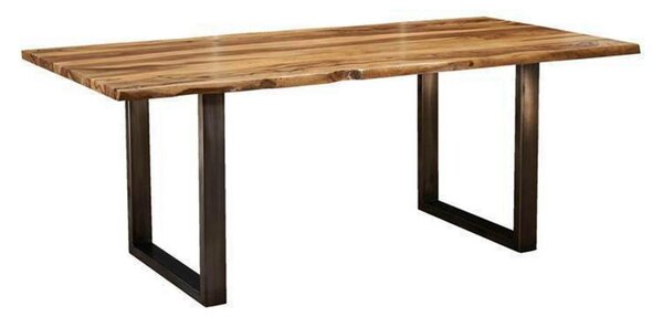 MASSIVMOEBEL24 | FREEFORM #0300 Tavolo da pranzo in legno di sheesham - laccato / noble unique 160x90x78
