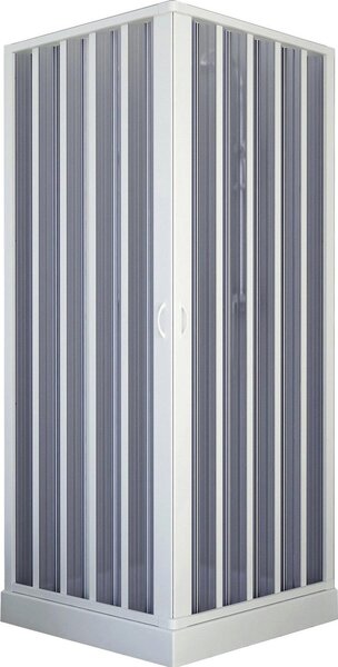 Cabina doccia FORTE Porta doccia a soffietto Porta doccia ad angolo Bari 80 x 80 cm circa