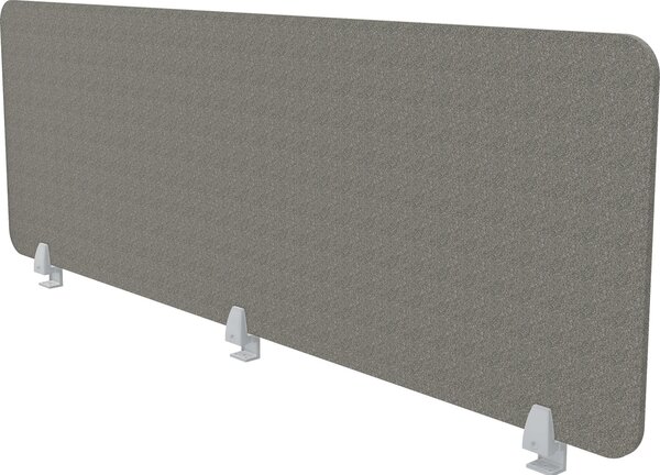ASSMANN Parete divisoria per scrivania VITECO 160 cm Sesame Alluminio bianco Grigio, 160x56 cm