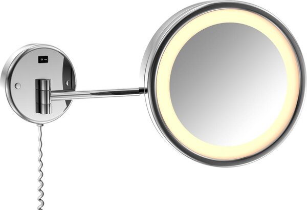 Steinberg Série 650 Miroir de soins de beauté, avec éclairage LED, 2 bras, grossissement 3x, 6509020, 6509020
